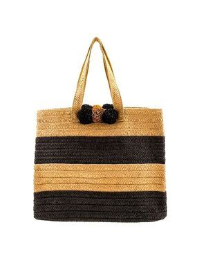BTB Los Angeles Bahama Mama Striped Tote Bag New